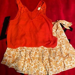 Floral Paisley Mini Skirt